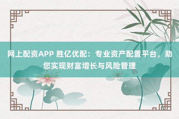 网上配资APP 胜亿优配：专业资产配置平台，助您实现财富增长与风险管理