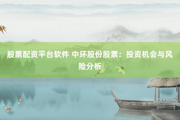 股票配资平台软件 中环股份股票：投资机会与风险分析