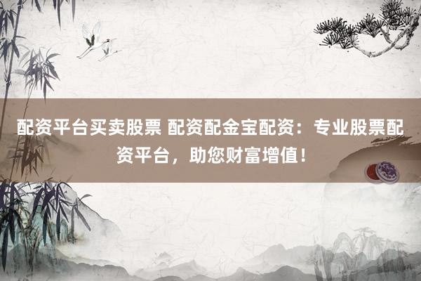 配资平台买卖股票 配资配金宝配资：专业股票配资平台，助您财富增值！