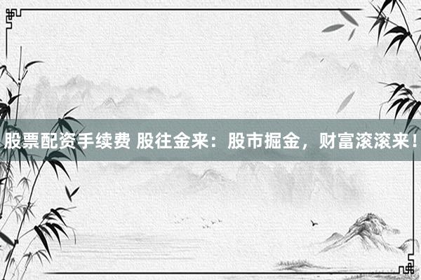 股票配资手续费 股往金来：股市掘金，财富滚滚来！